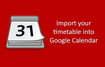 UoL Timetable to Google Calendar small promo image