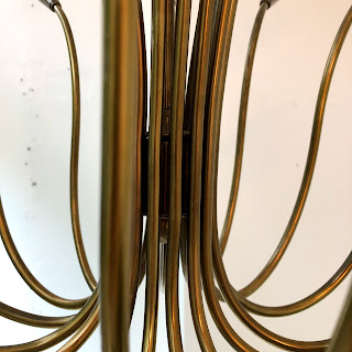 Brass Mid-Century Chandelier