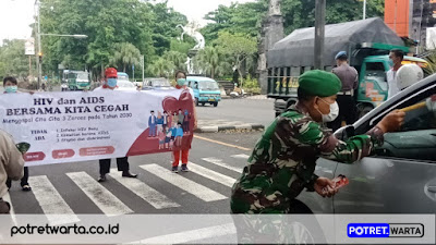 Peringati Hari HIV Sedunia, Dandim 1617 Jembrana hadiri Aksi Simpatik dan Kampanye HIV