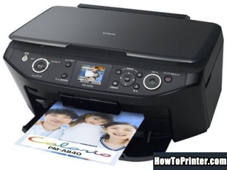 Reset Epson PM-A840 printer by Epson resetter