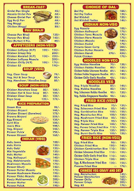 Chef Jyoti Restaurant menu 1