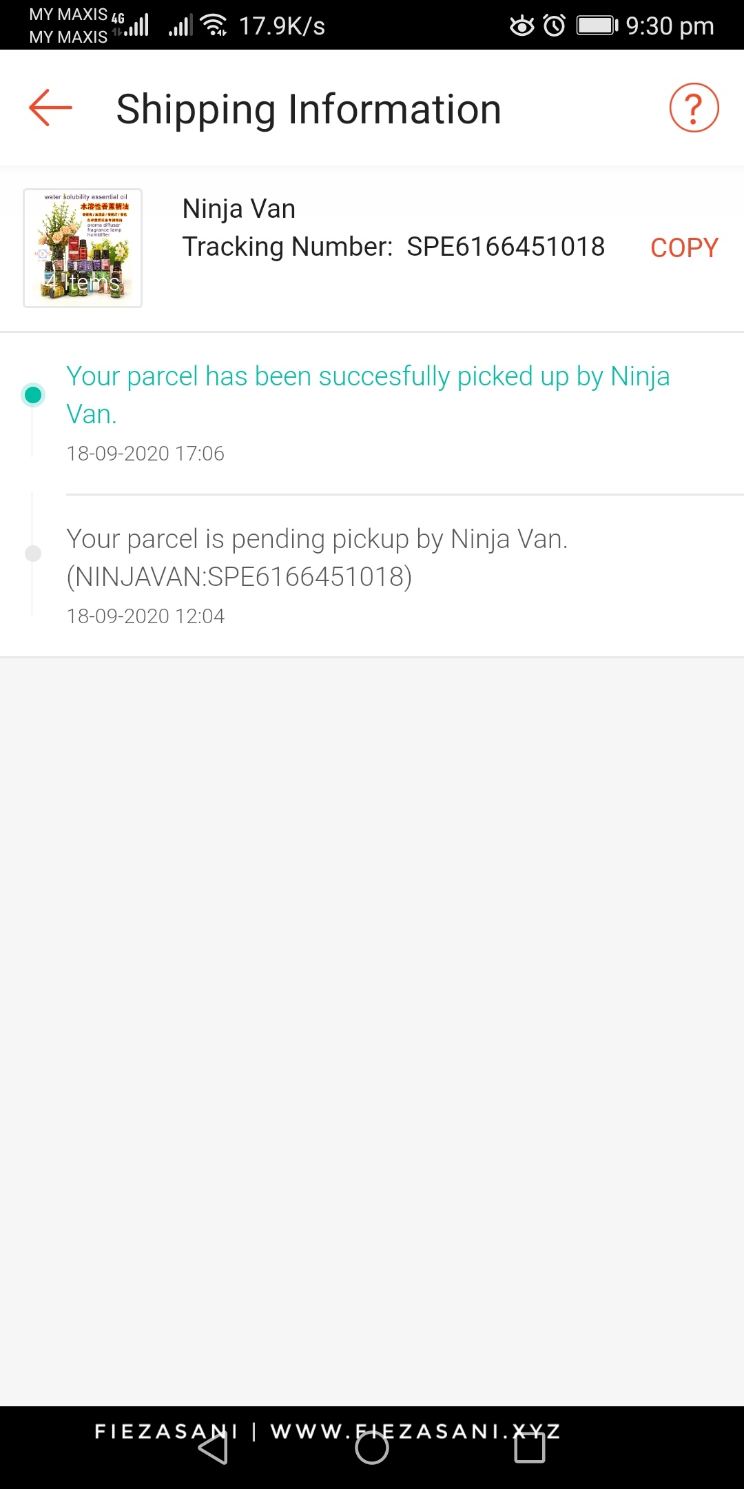 ninja van, barang hilang, cara refund shopee,refund dari shopee