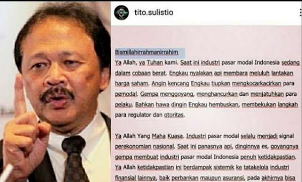 Viral Mantan Dirut BEI Ungkap Ekonomi dan Pasar Modal Ambruk