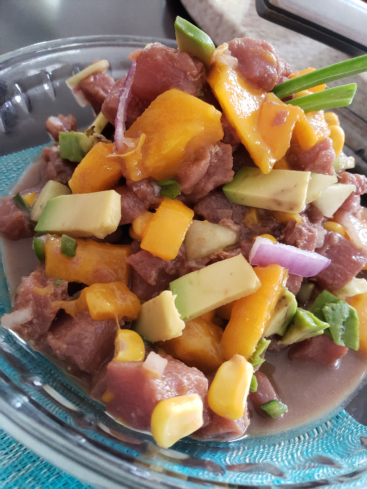 Ceviche De Atún Fresco Con Mango La