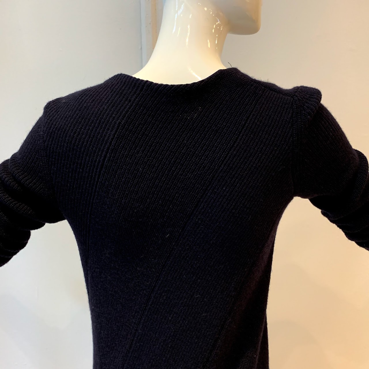 Balenciaga Navy Sweater Dress