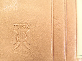 Tusk Embossed Leather Clutch  Wallet