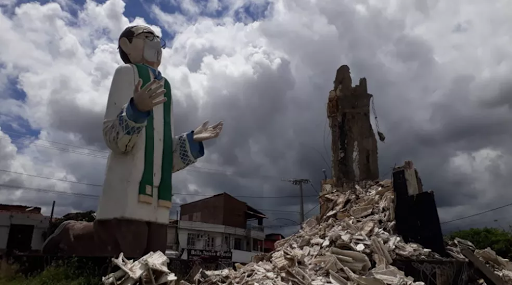 Escultura Estátua Cerâmica Caruaru Jogo De Xadrez Nordestino