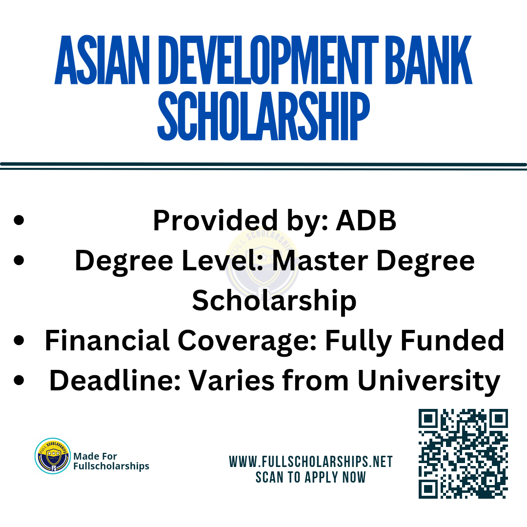 Fully Funded Asian Development Bank Scholarships Without IELTS - ADB-JSP Japan Scholarship 2023-24