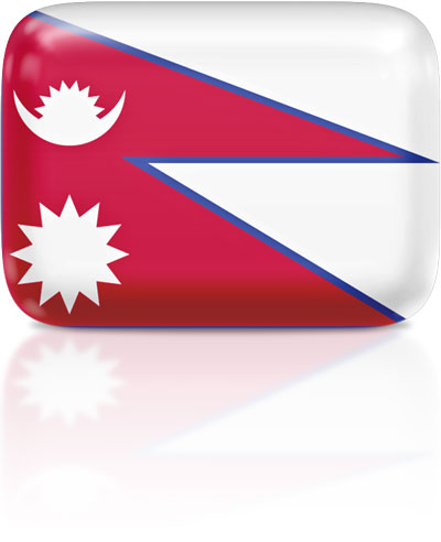 Nepali flag clipart rectangular