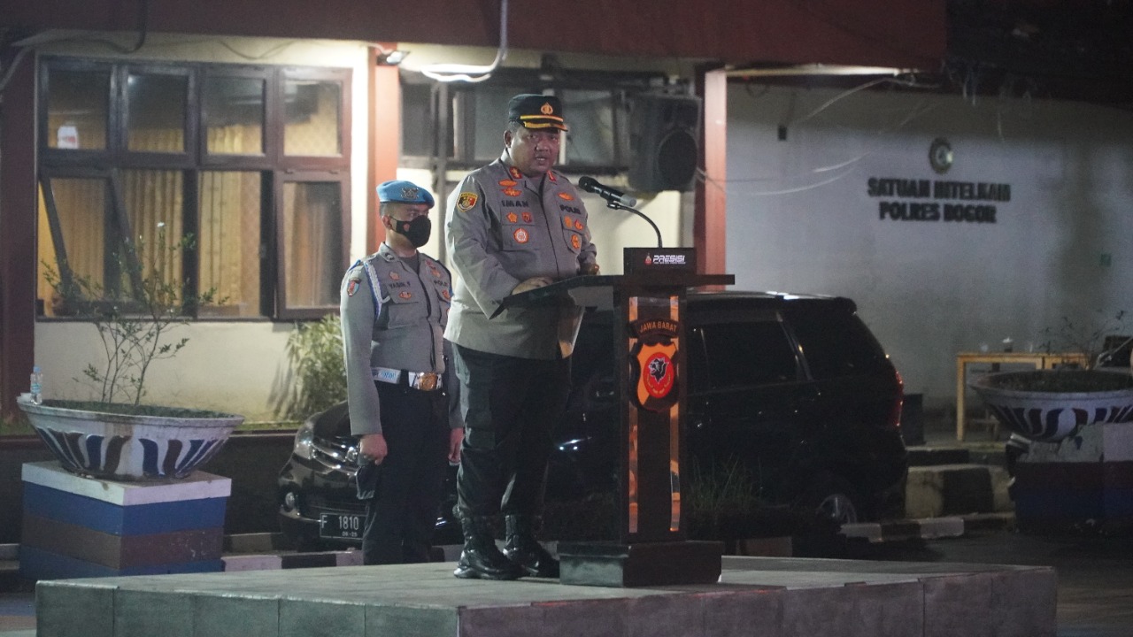 Demi Beri Rasa Aman Terhadap Masyarakat, Polres Bogor Gelar Apel Gabungan Bersama TNI