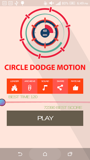 Circle Dodge Motion Taps