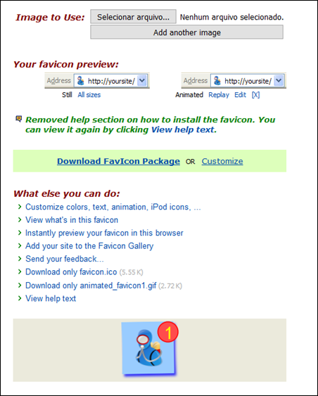 Como criar favicon (.ico) estático ou animado para colocar no seu blog ou site - Visual Dicas