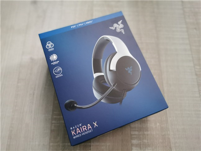 De verpakking die wordt gebruikt voor Razer Kaira X