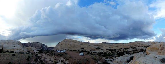 Roll cloud looming above the San Rafael Reef