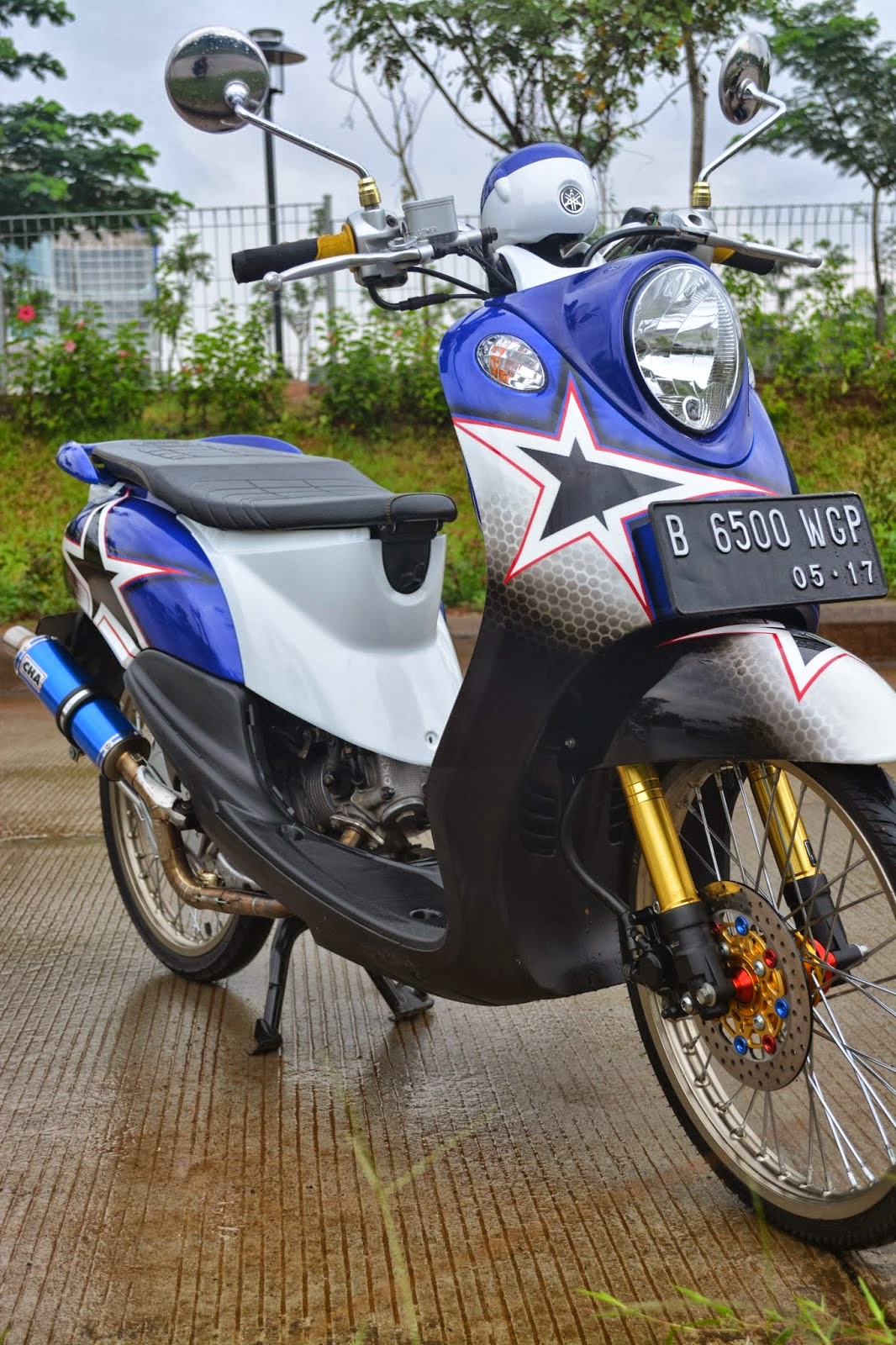 Foto Modifikasi Yamaha Fino Motor Drag