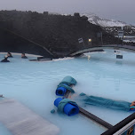 the massage area at the lagoon in Grindavík, Iceland 