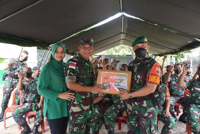 Jelang Purna Tugas Danrem 174 Merauke Pamitan Kepada Satgas Pamtas RI-PNG Yonif 123/RW