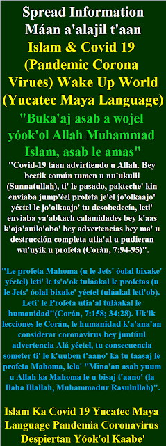 Islam ka Covid 19 Yucatec Maya Language Pandemia coronavirus despiertan yóok'ol kaabe'