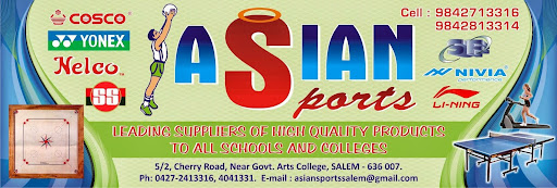 Asian Sports Salem, 84,, Cherry Rd, Salem, Tamil Nadu 636007, India, Sports_School, state TN