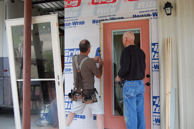Working on Sally and Dave's Door