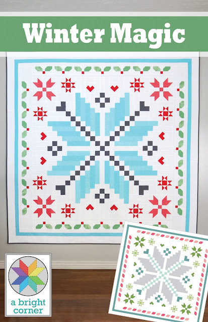 Winter Magic quilt pattern by Andy Knowlton of A Bright Corner