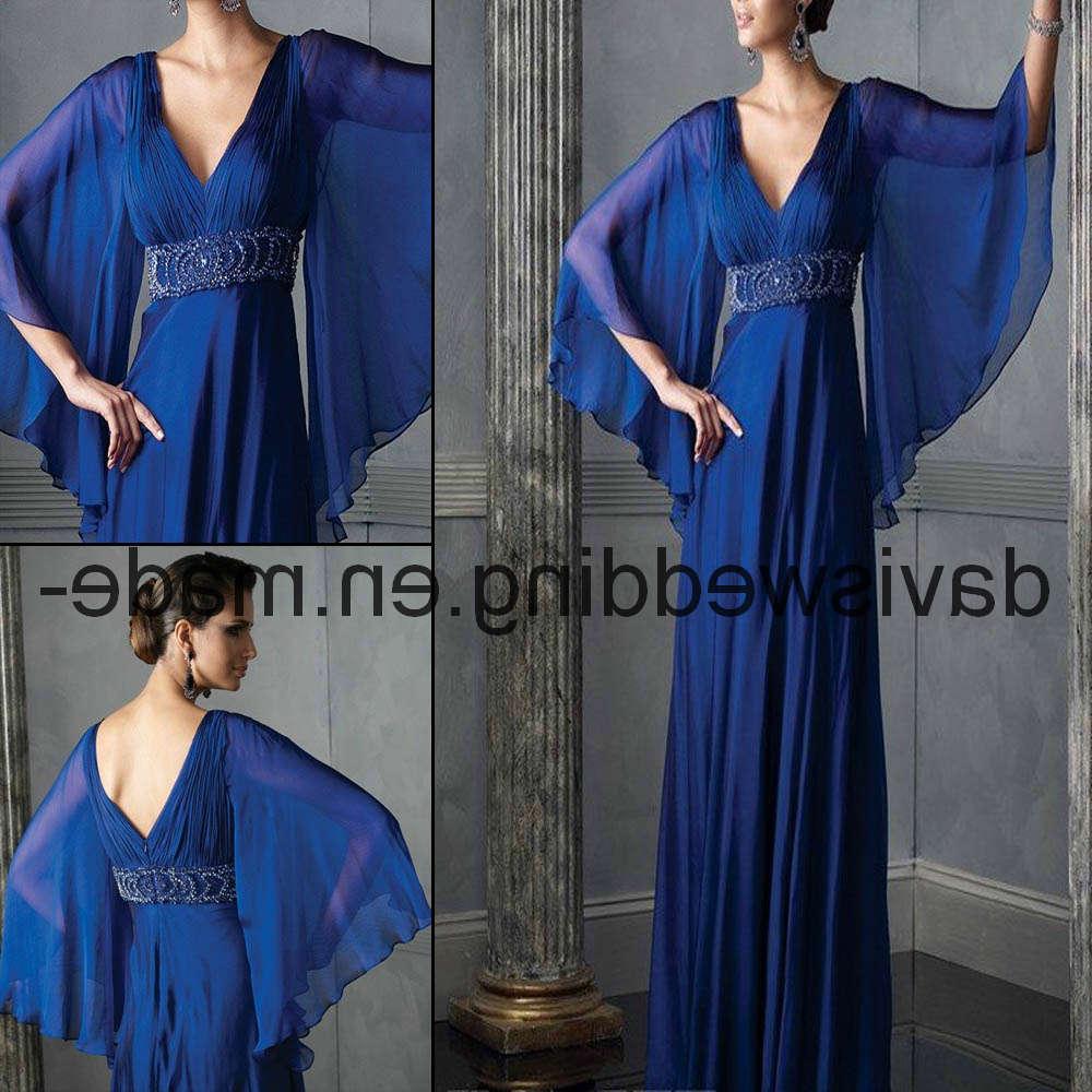 Blue Mother of The Bride Dress