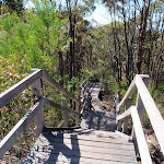 Timber stairs south of Warrah trig (217868)