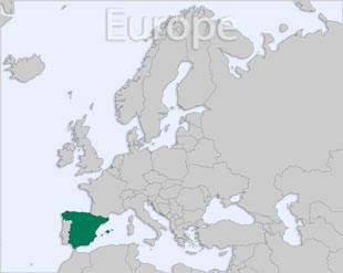 Spain location map