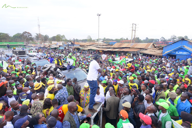 Kenya Kwanza Alliance rallies in Nairobi on January 1, 2022.