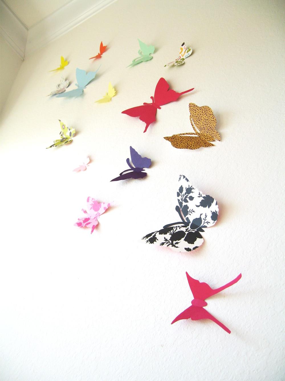 15 3D Butterfly Wall Art,