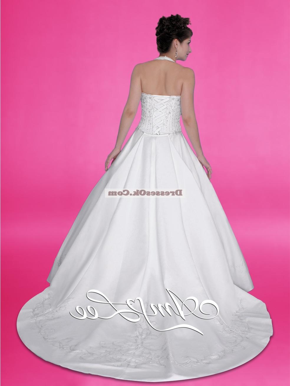 halter top wedding dresses