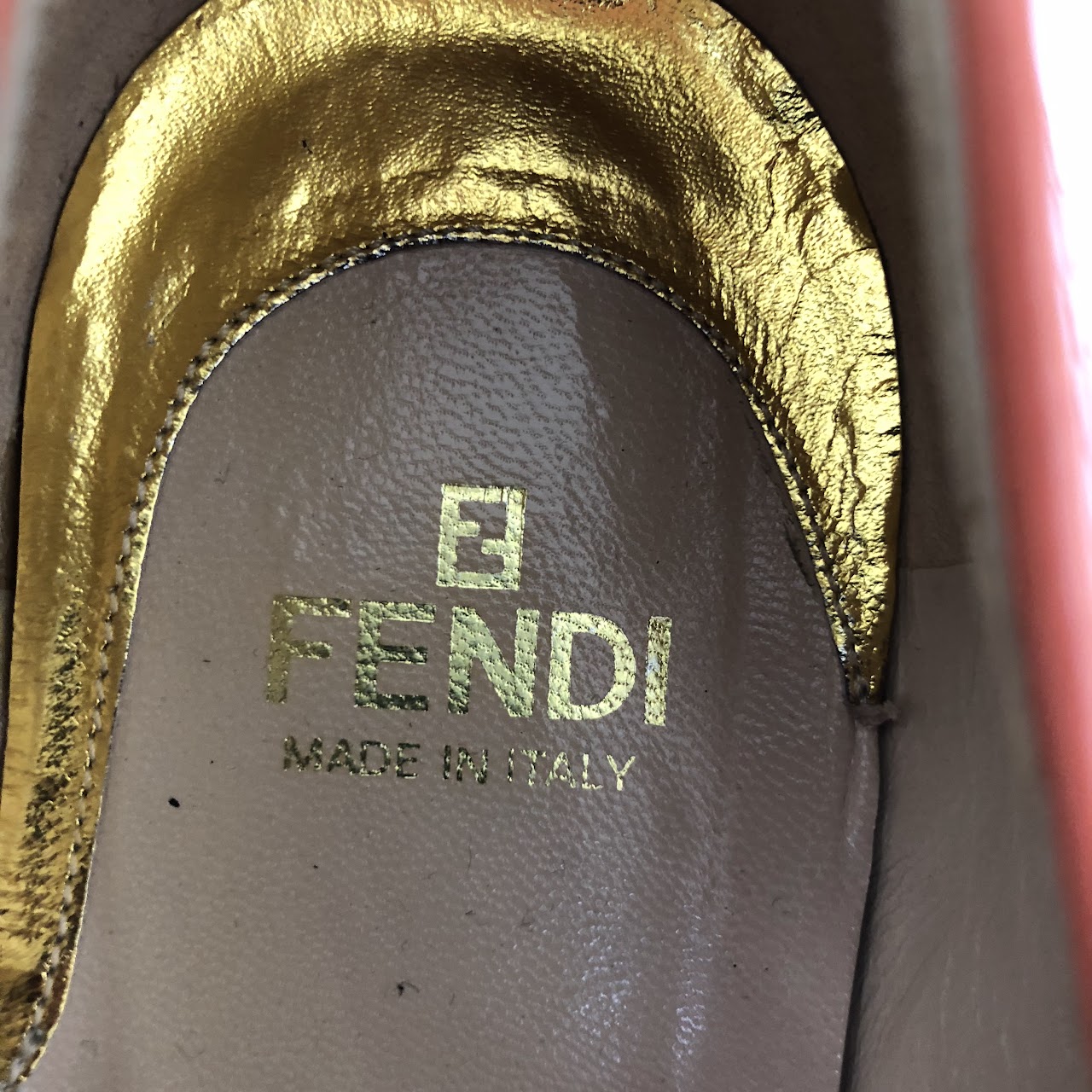 Fendi Python Flats