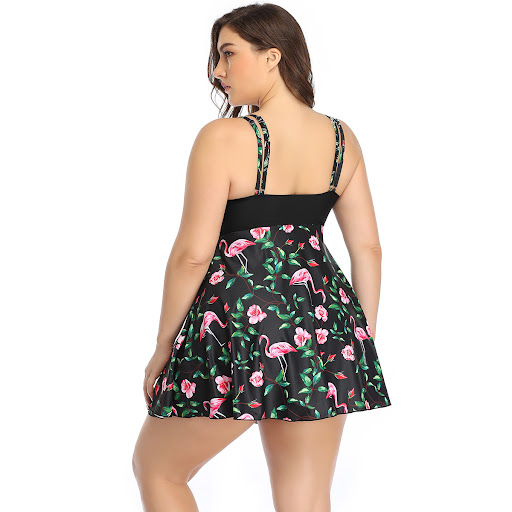 Title 5, Oversized split print swimsuit for ultimate com...