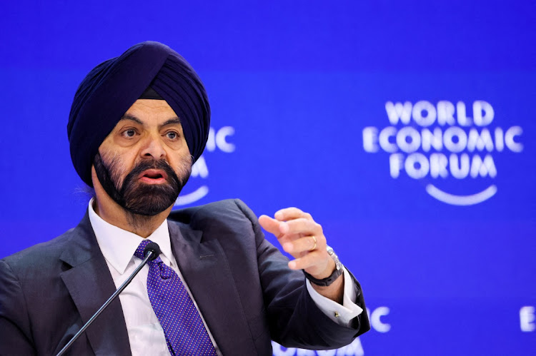 President of the World Bank Group Ajay Banga attends the 54th annual meeting of the World Economic Forum, in Davos, Switzerland, on January 17, 2024.