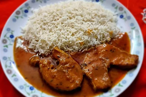 Mustard Fish Curry With Steamed Rice