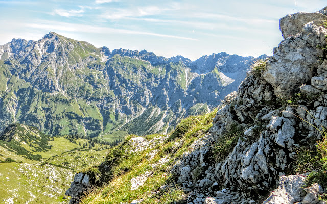 Aussicht Retterschwangertal Rotpitz Tour Entschenkopf primapage Oberstdorf Allgäu