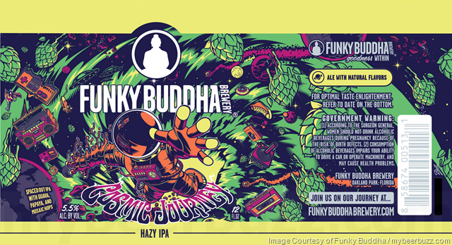 Funky Buddha Adding Cosmic Journey Hazy IPA Cans