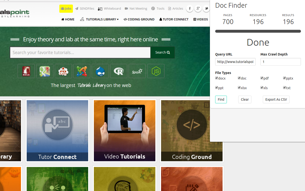 Doc Finder for Chrome Preview image 1