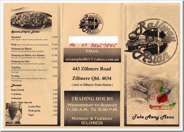 Zillmere R. Take Away© BUSOG! SARAP! 2010