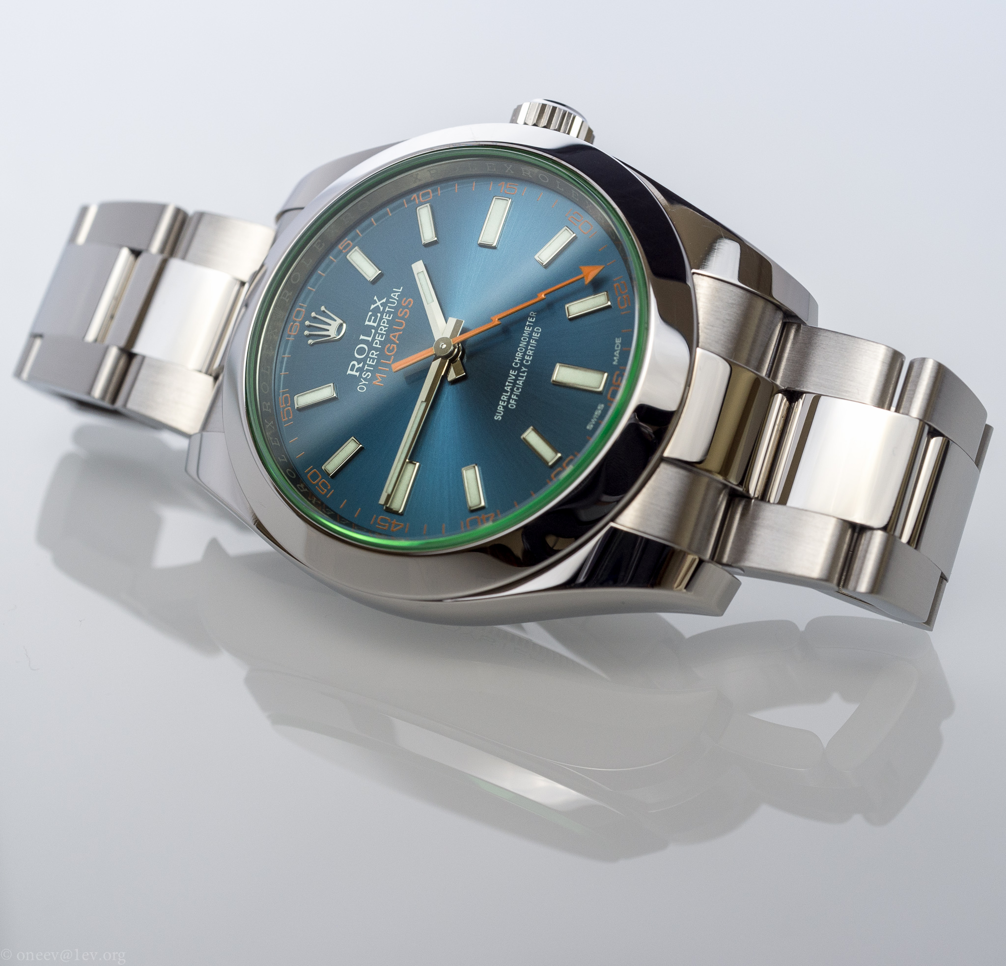 Milgauss - Revue illustrée de la Rolex Milgauss Z-Blue 20150418-DSCF6221