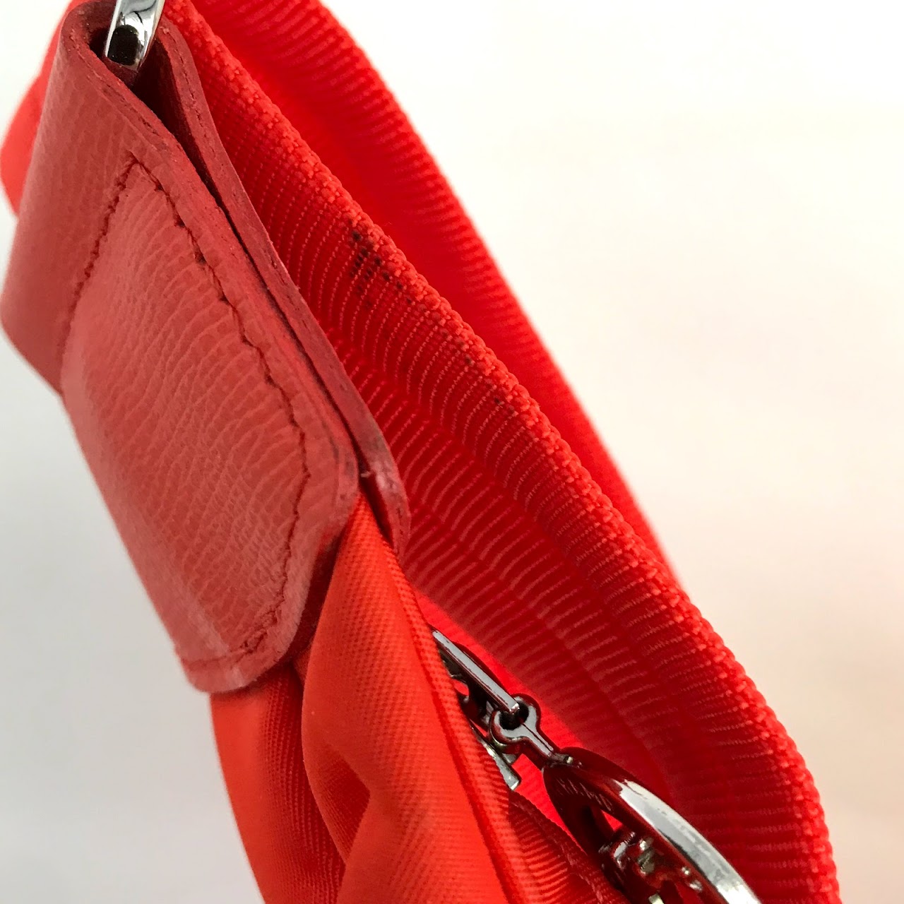 Longchamp Orange Nylon Shoulder Bag