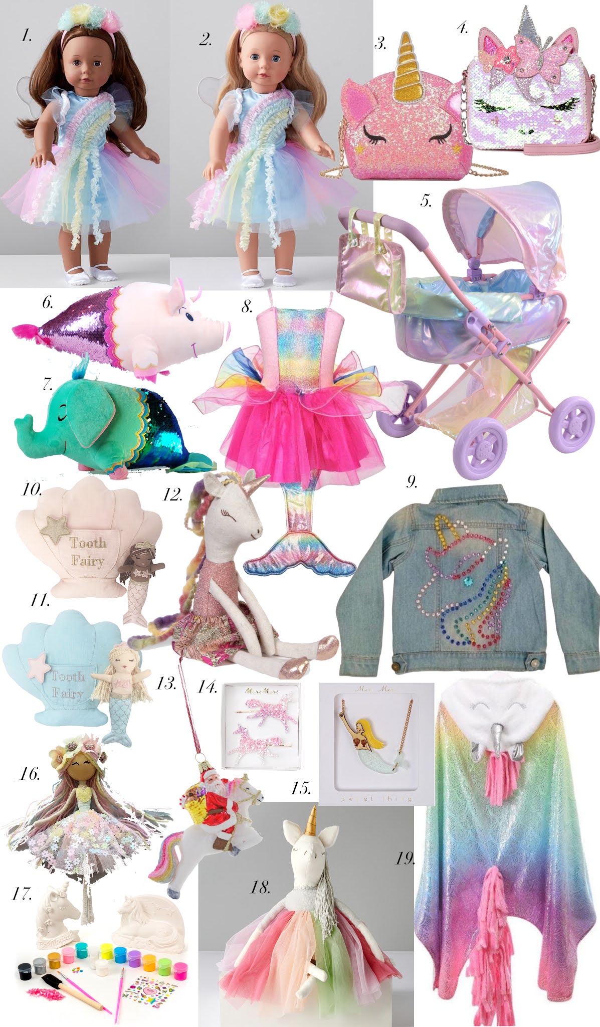 Magical Gifts for Kids: Mermaids, Fairies & Unicorns - Something Delightful Blog #giftsforkids #unicorngifts