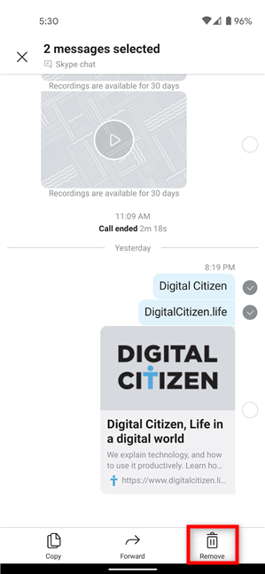 Android 및 iOS에서 Skype 메시지를 삭제하는 방법