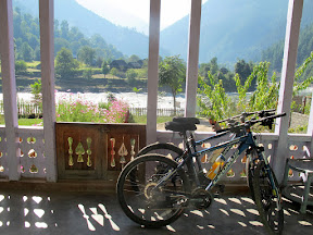 View from our room in Karen. You can see Jammu Kashmir across the river.