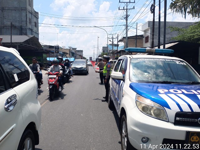 Kasatlantas Polres Batu Bara AKP Hotlan W. Siahaan, S.H Pastikan Arus Lalulintas Idul Fitri 1445H Aman Lancar