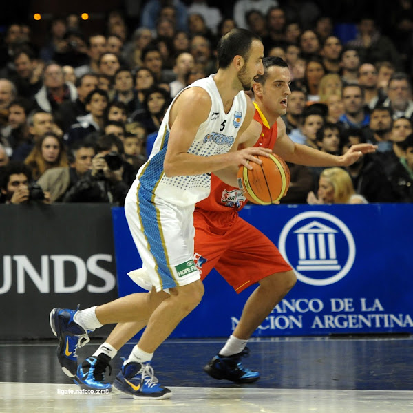 Wearing Brons Manu Ginobili8217s Nike LeBron 9 iD 8220Argentina8221