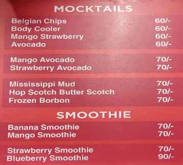 Lassi Shop menu 