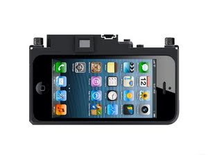 GIZMON Camera Design Case Cover For Apple iPhone5s iPhone5 GIZMON iCA5 MILITARY - Matte Black 15004