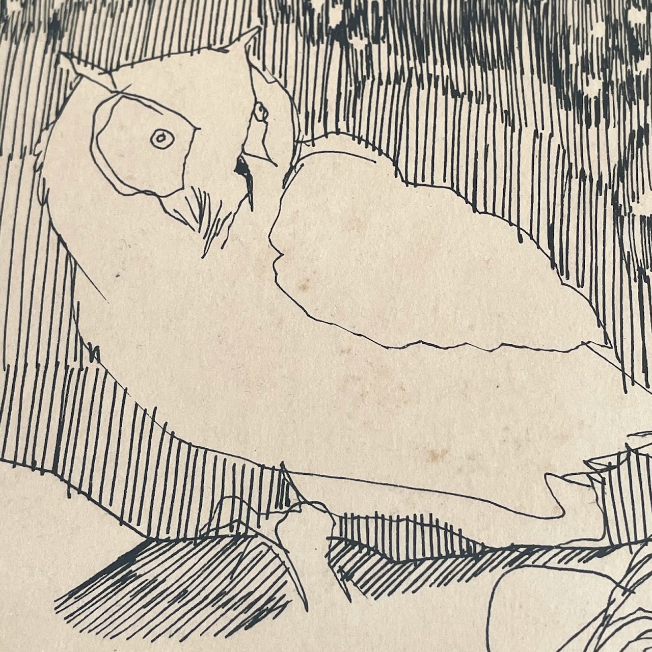 Signed Ink Drawing
