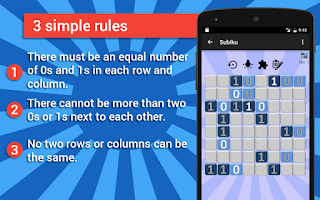 Subiku : the binary sudoku Screenshot